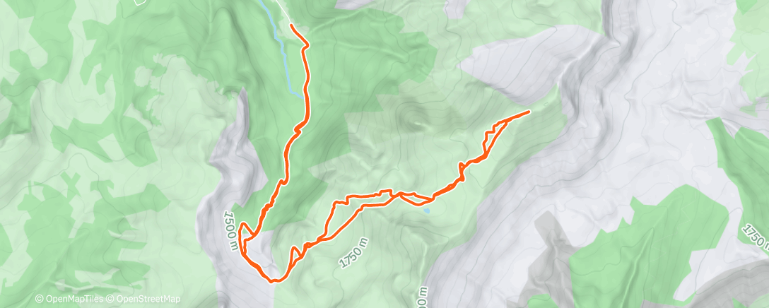 Map of the activity, Ski de randonnée le matin