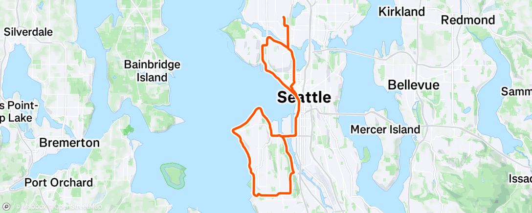 Map of the activity, West Seattle