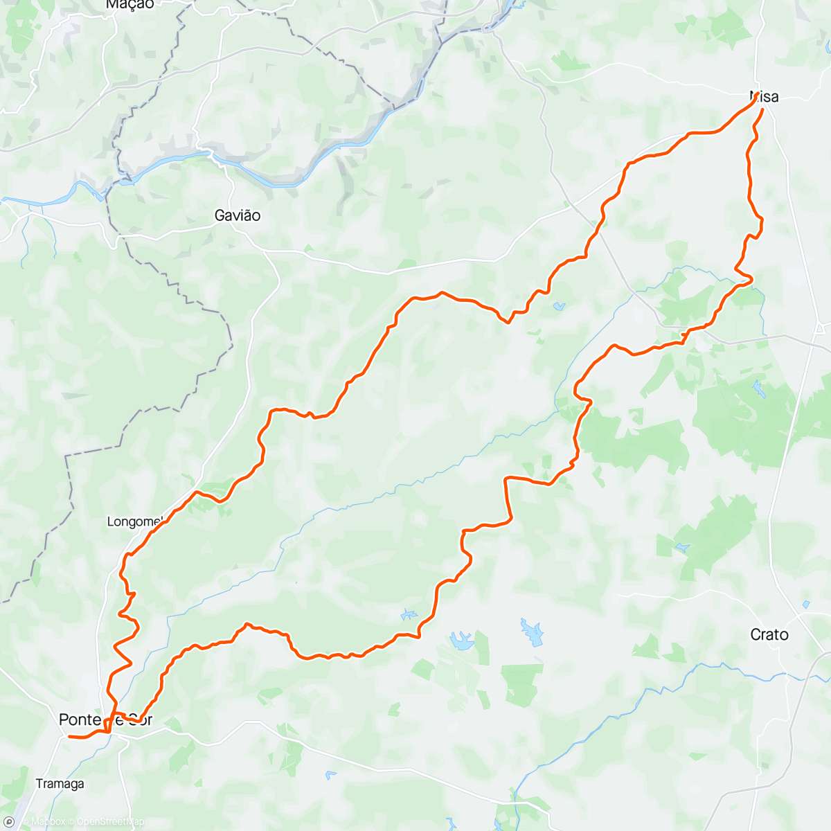 Map of the activity, Travessia Nisa - Ponte de Sôr - Nisa 2024