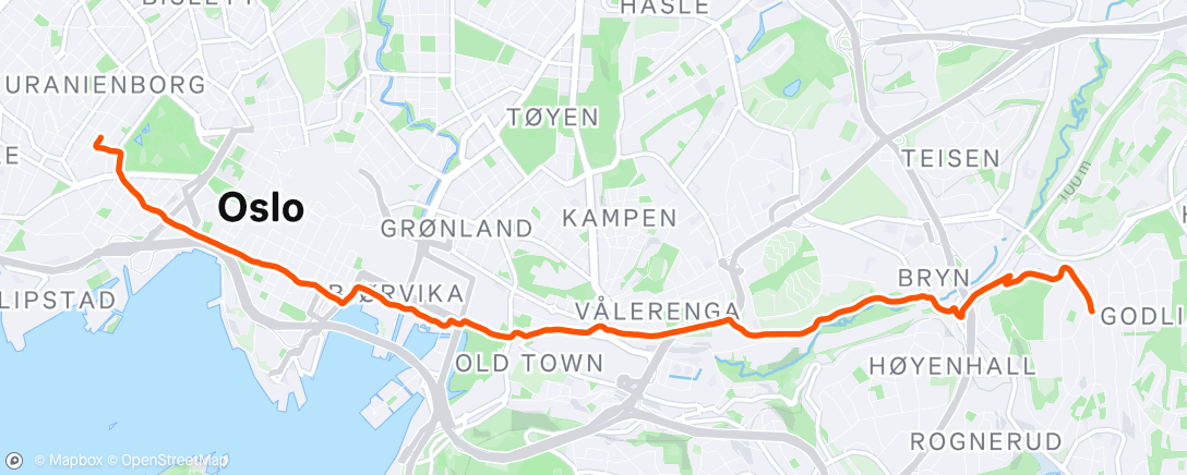 Map of the activity, Morning Run