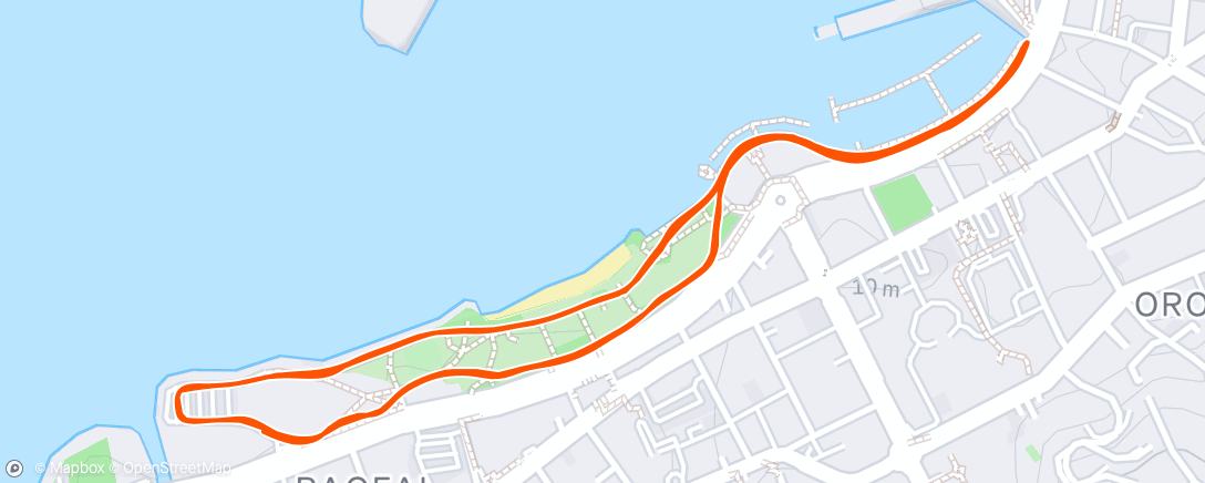 Map of the activity, Course à pied dans l'après-midi