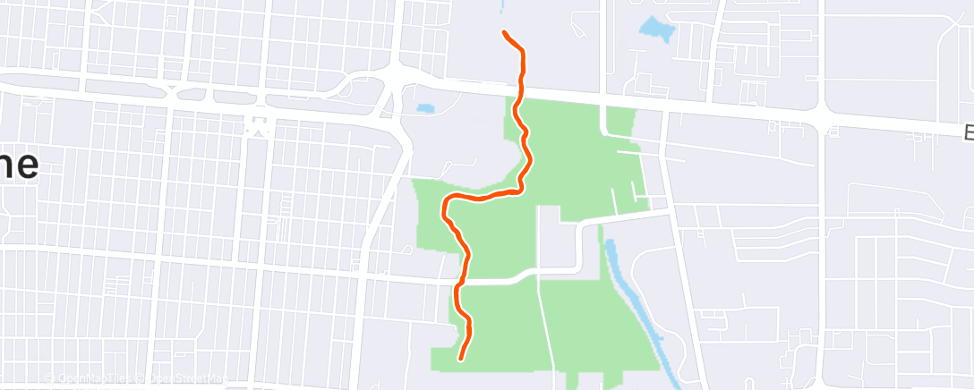 Map of the activity, Cedar Crik