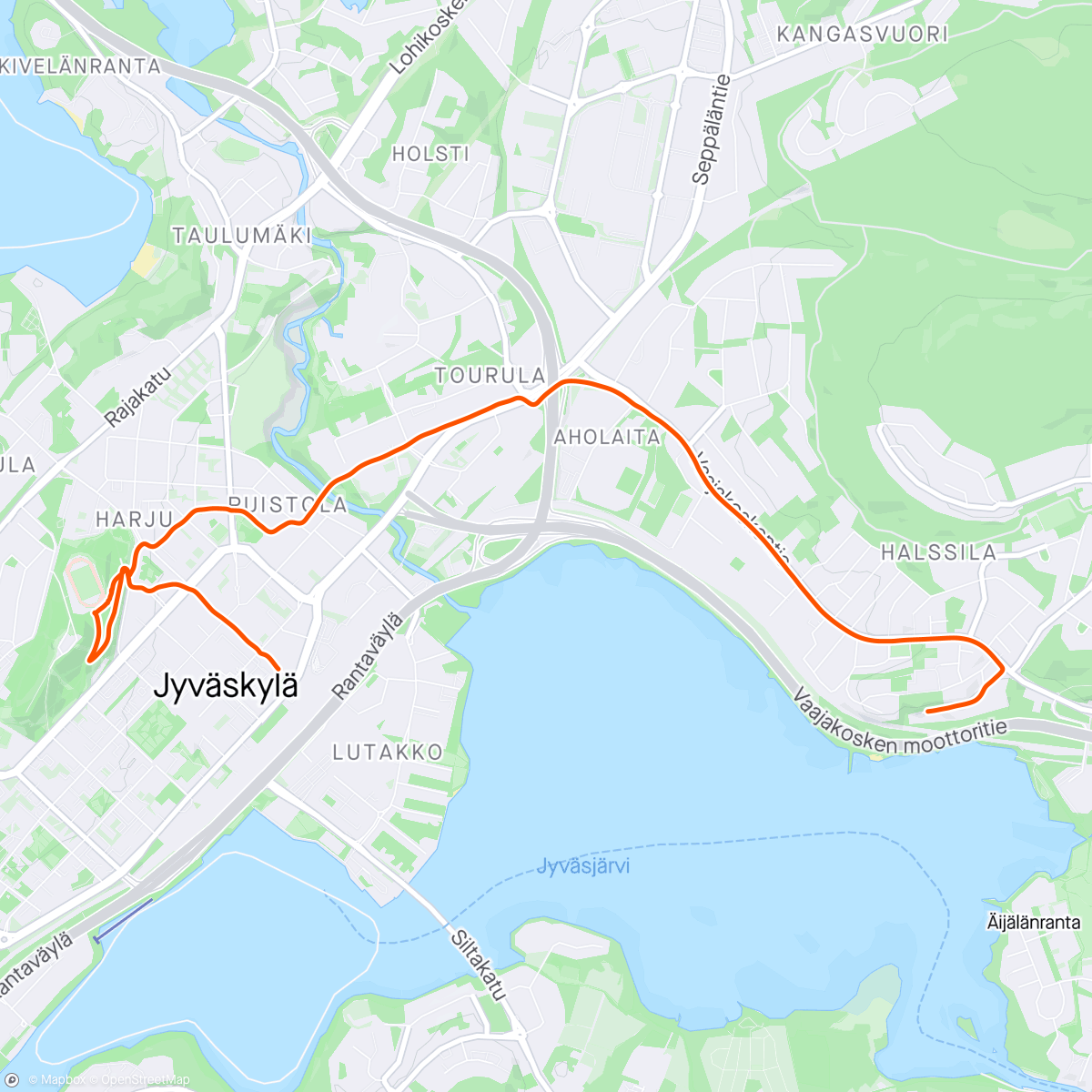 Map of the activity, 5,6km Afternoon Walk