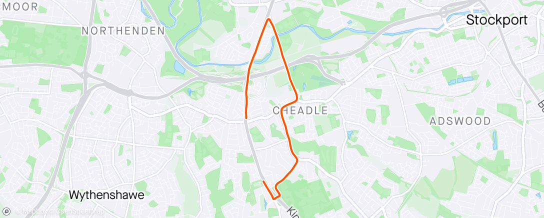 Map of the activity, Early morning plod