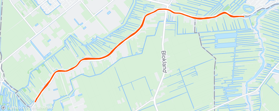Map of the activity, Rowing 1x