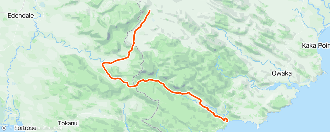 Carte de l'activité 44 km of head wind is def something