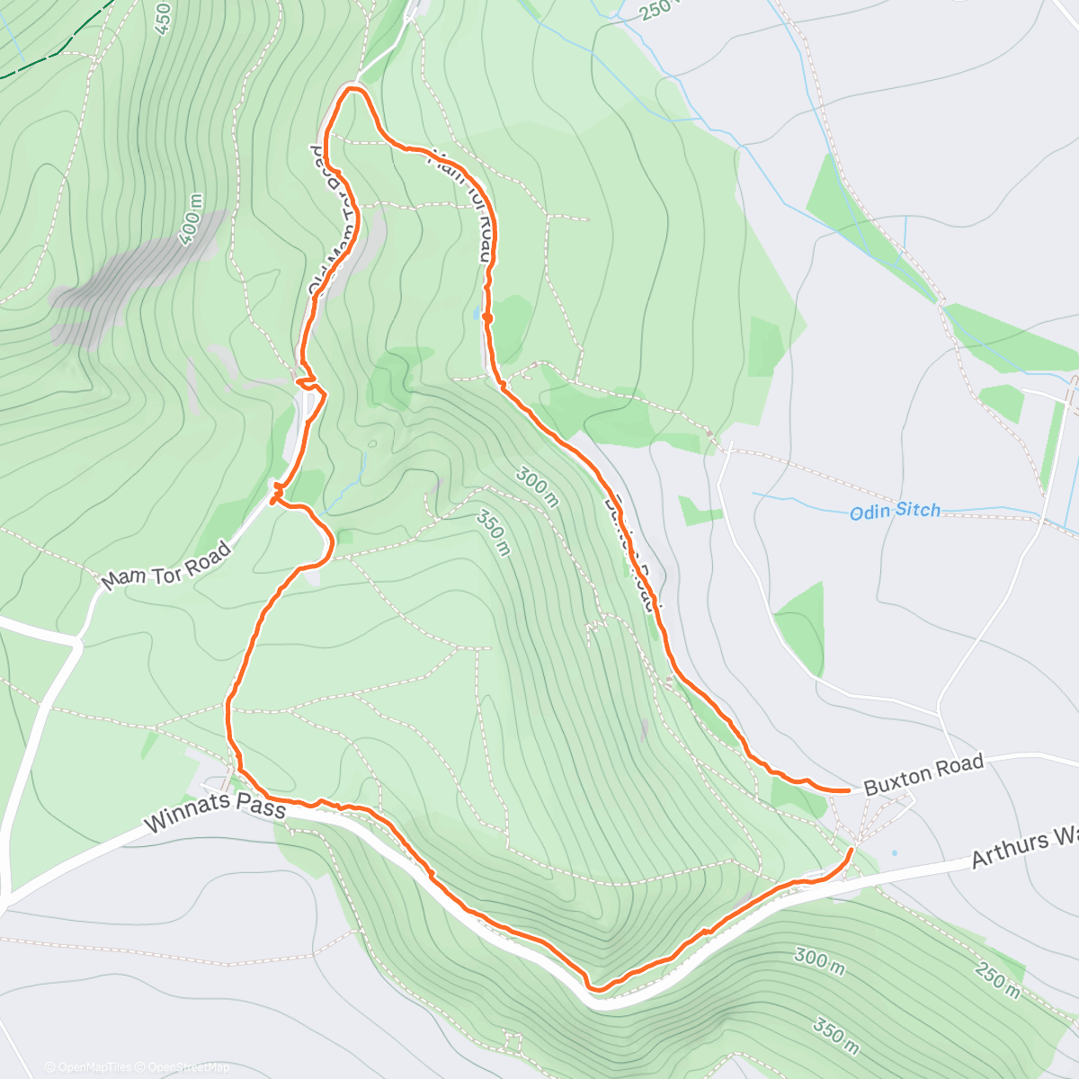 Map of the activity, Lunch Walk