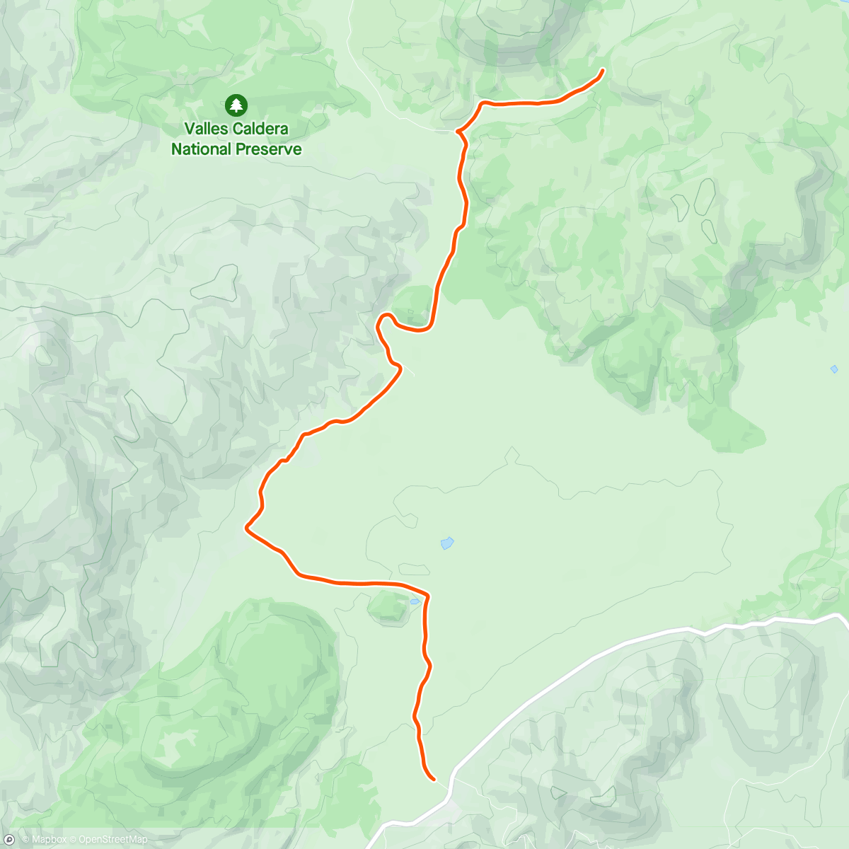 Karte der Aktivität „Valles Caldera Nat Preserve”