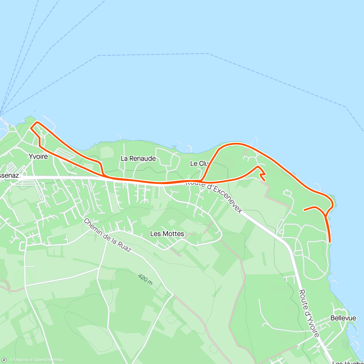 Map of the activity, Yvoire