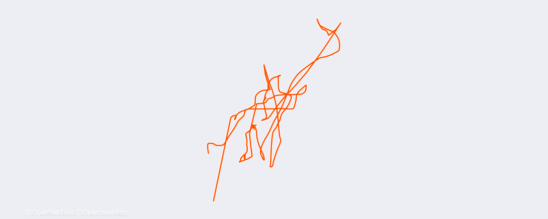 Map of the activity, Lunch Ride