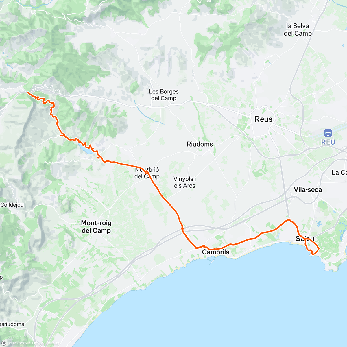 Mapa da atividade, Teixeta, pluja i cafè 🌧️🚴🏼‍♂️