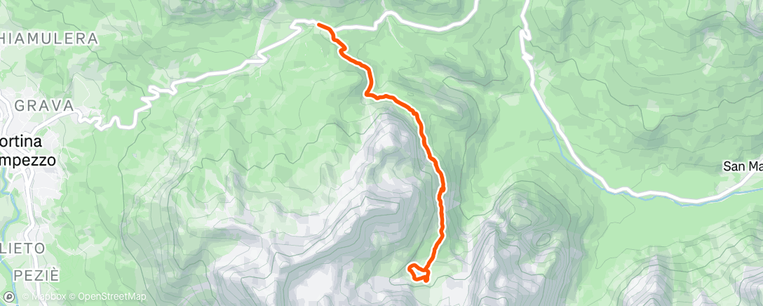 アクティビティ「Lago di Sorapis」の地図