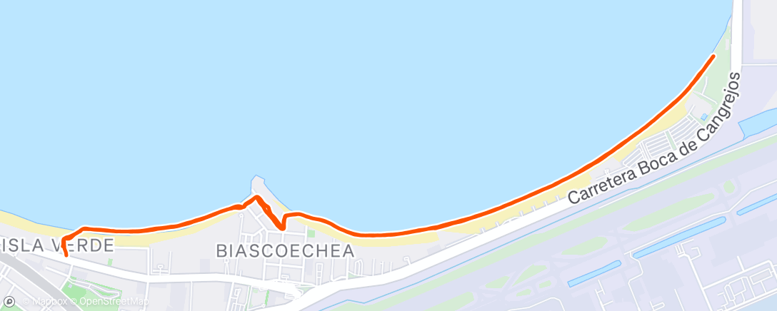 Map of the activity, Morning Walk