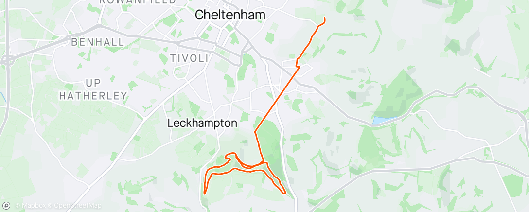 Map of the activity, Munday Runday with a cheeky lift from Laura