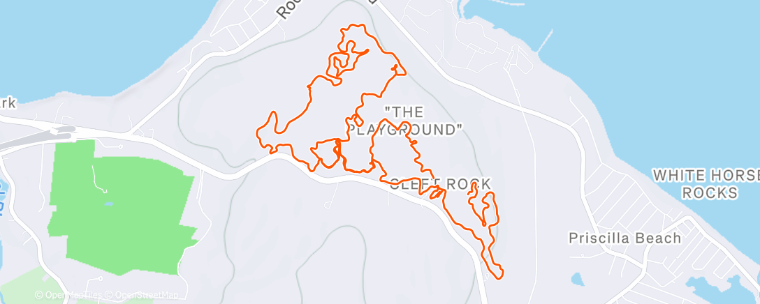 Map of the activity, Morning Mountain Bike Ride