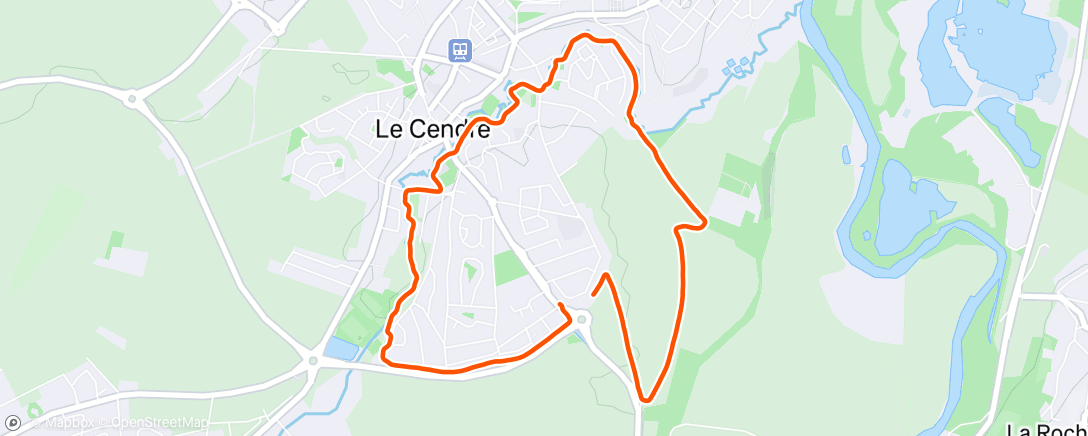 Map of the activity, Petit décrassage tranquille avec le fiston 😊