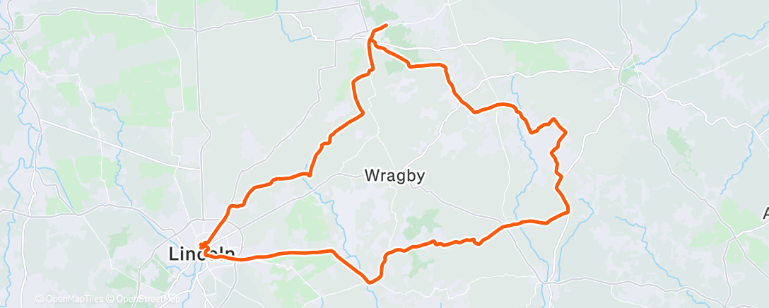 Map of the activity, Morning Ride