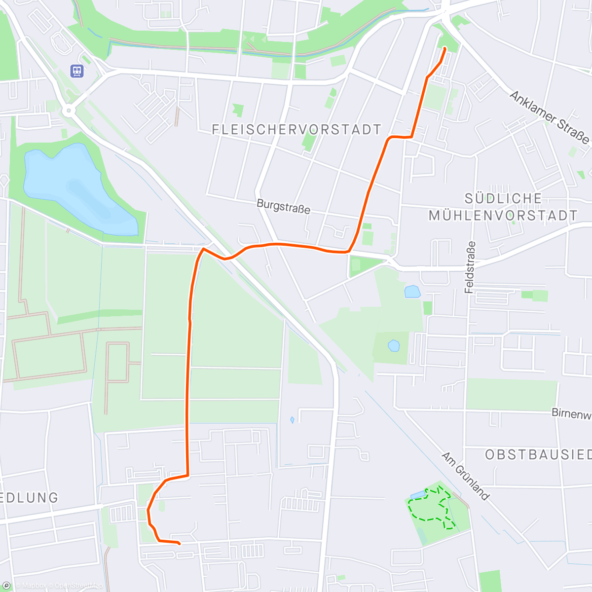 Map of the activity, Greifswald Ride
