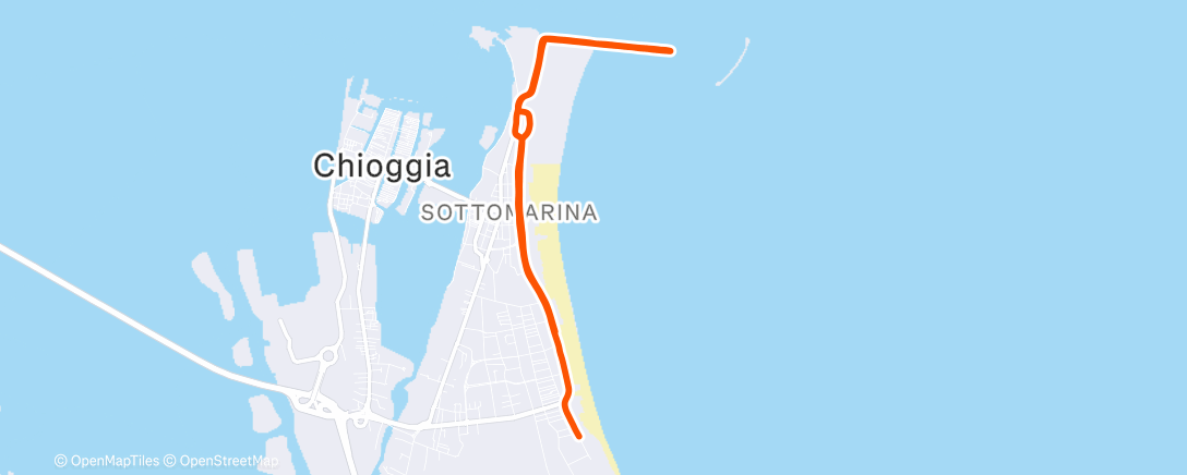 Map of the activity, Morning Run
