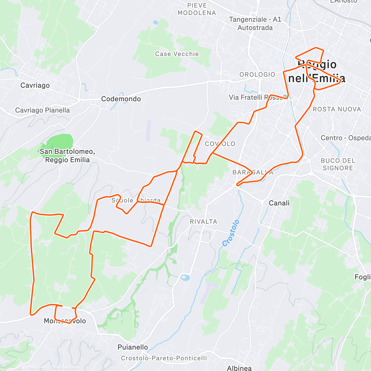 Map of the activity, Maratona di Reggio Emilia 😍