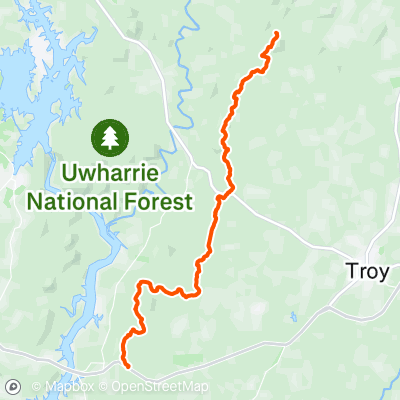 Uwharrie on sale trail map