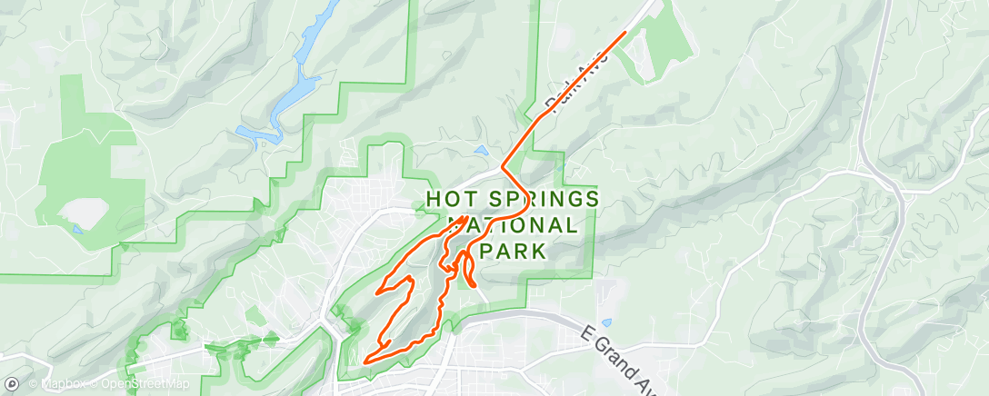 Map of the activity, Morning Hike