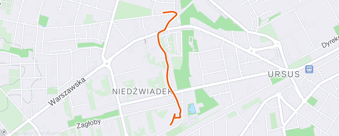 Mappa dell'attività Night Walk