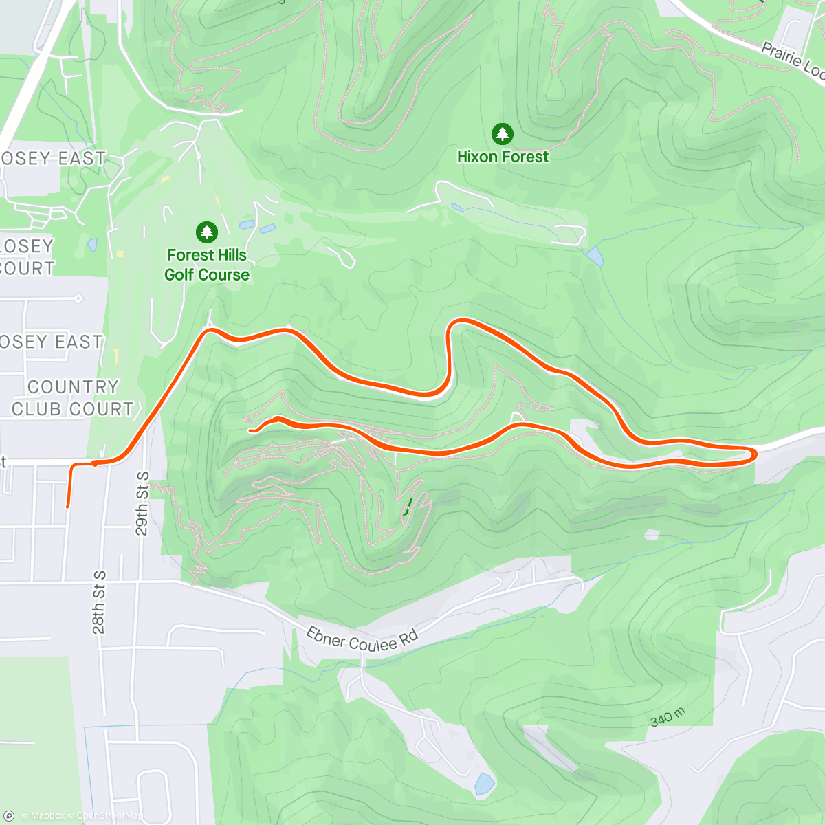 Mapa da atividade, La Crosse Omnium - Grandad’s Bluff TT