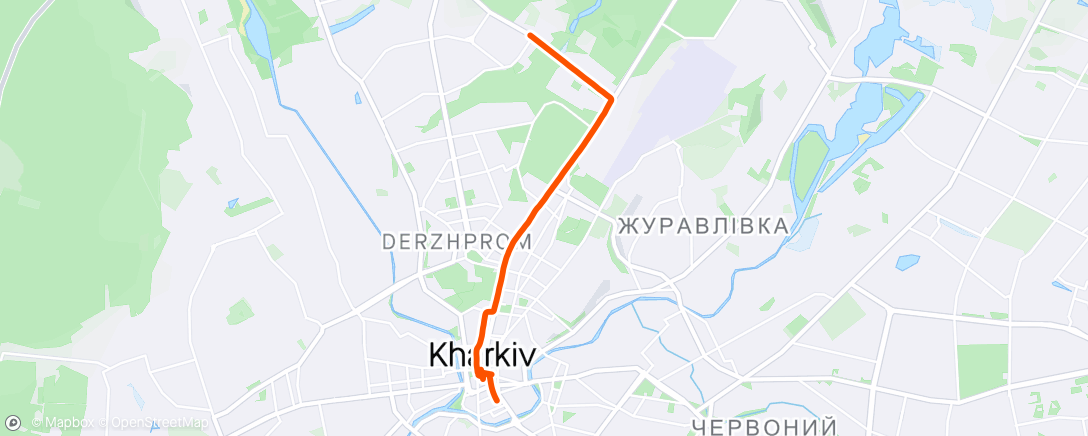 Map of the activity, Утренний велозаезд