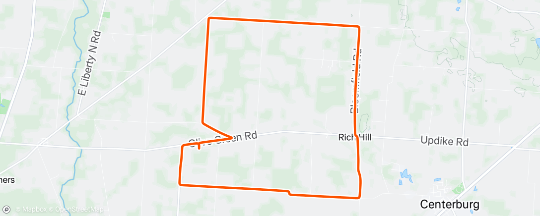 Map of the activity, Afternoon Ride