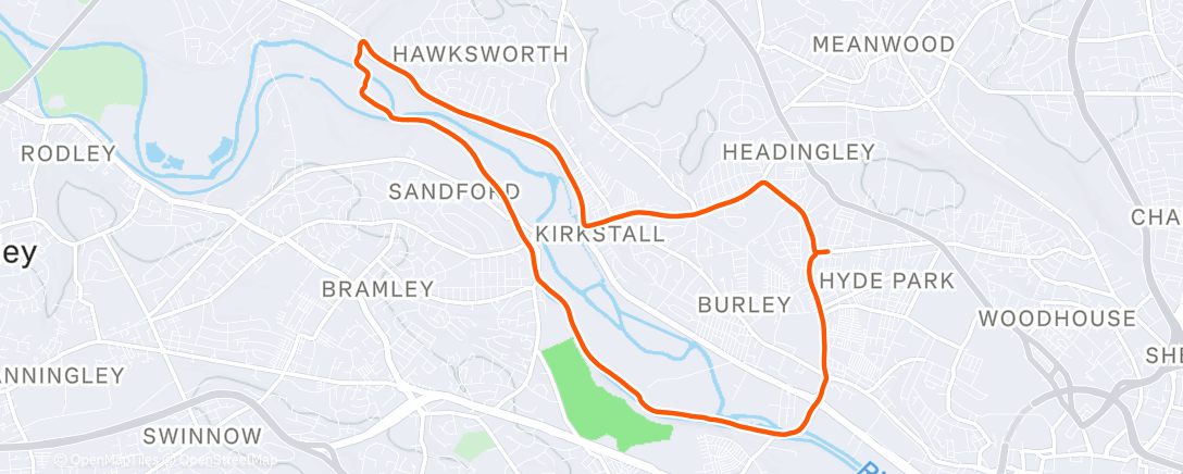 Mapa de la actividad (Morning Run)