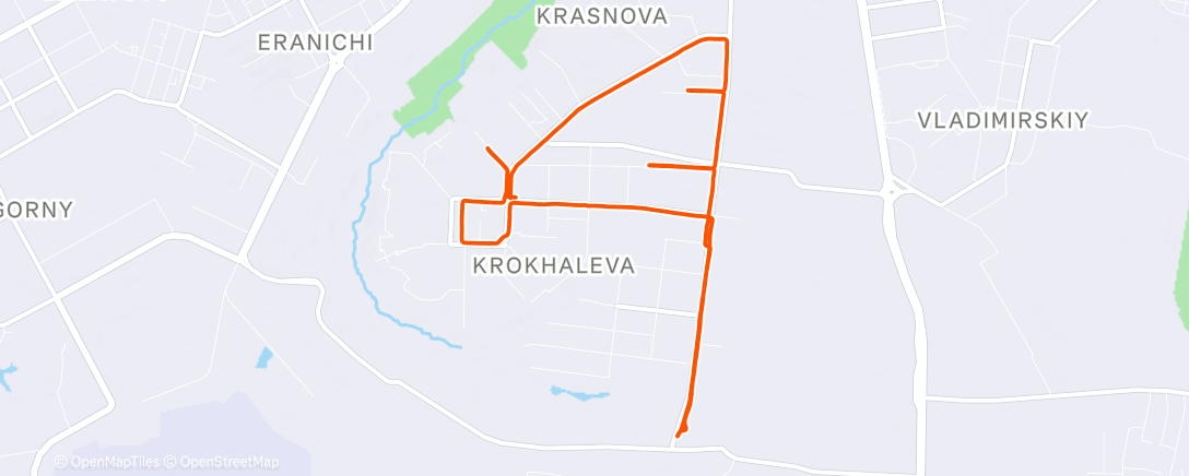 Map of the activity, Кросс с ускорениями
