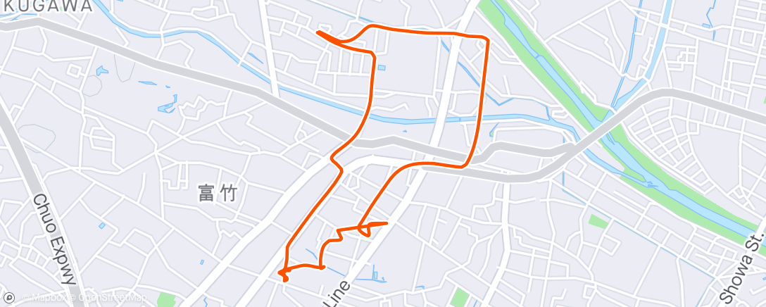 Map of the activity, 24/04/23火 セリア oc8 E Ride