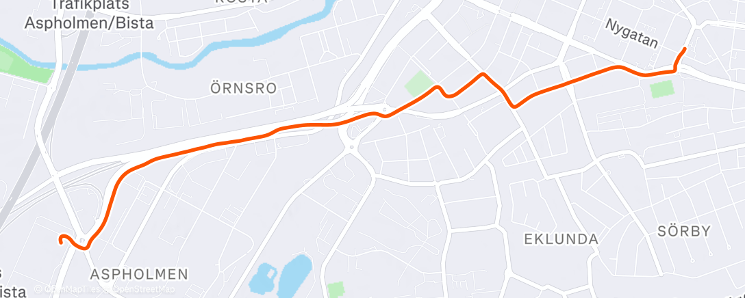 Map of the activity, Morning Mountain Bike Ride