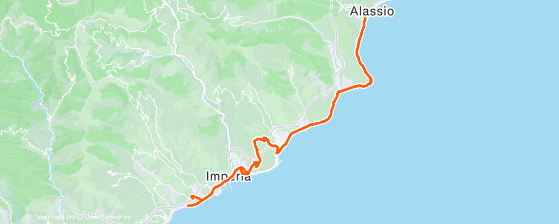 Mapa de la actividad (Pedalata dell'ora di pranzo)