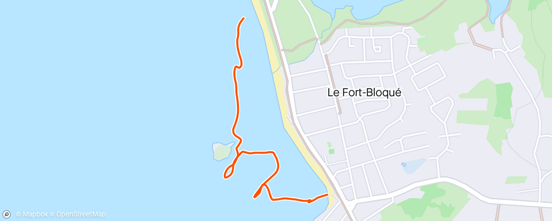 Map of the activity, Natation en soirée