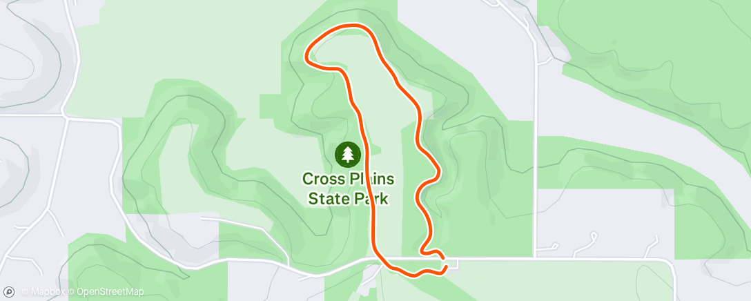 Map of the activity, Afternoon Hike