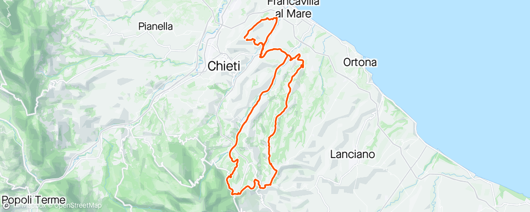 Map of the activity, Mediofondo Torrevecchia Teatina 🚴‍♂️❤️💪🥶