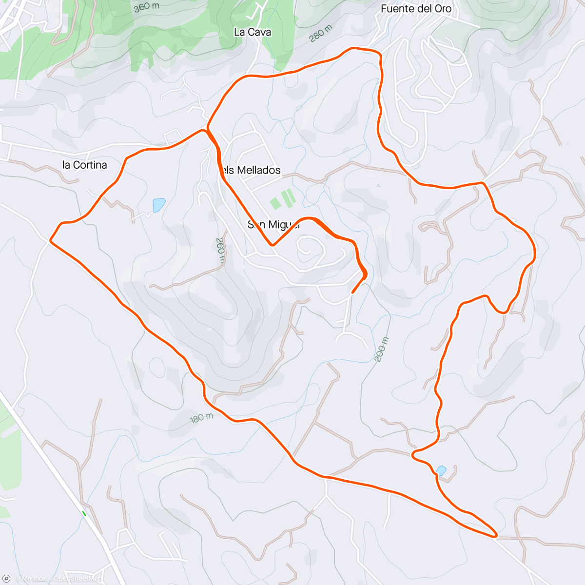 アクティビティ「10km +220m Recovery, 5 días para CAMI DE CAVALLS 🐴...」の地図