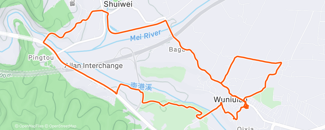 Map of the activity, After school run