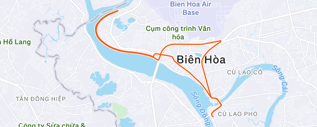 Map of the activity, Morning Ride