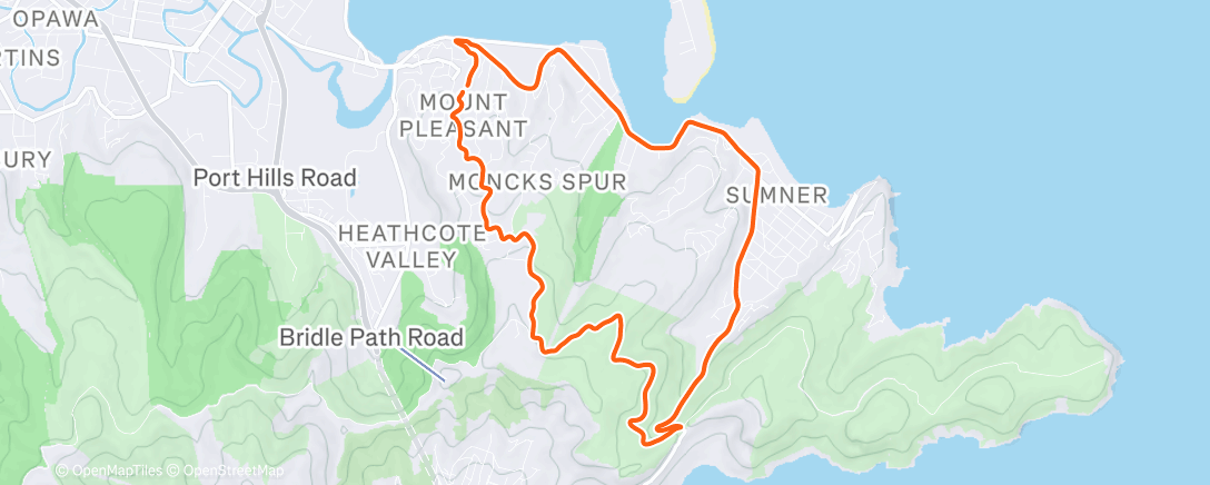 Карта физической активности (Morning Ride)