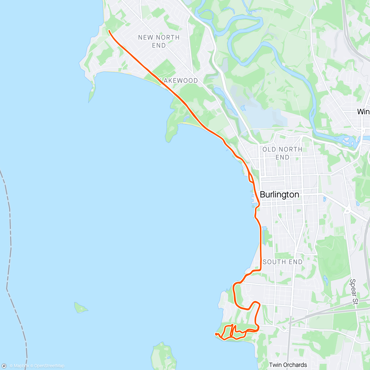 Map of the activity, long run w speed sprinkle