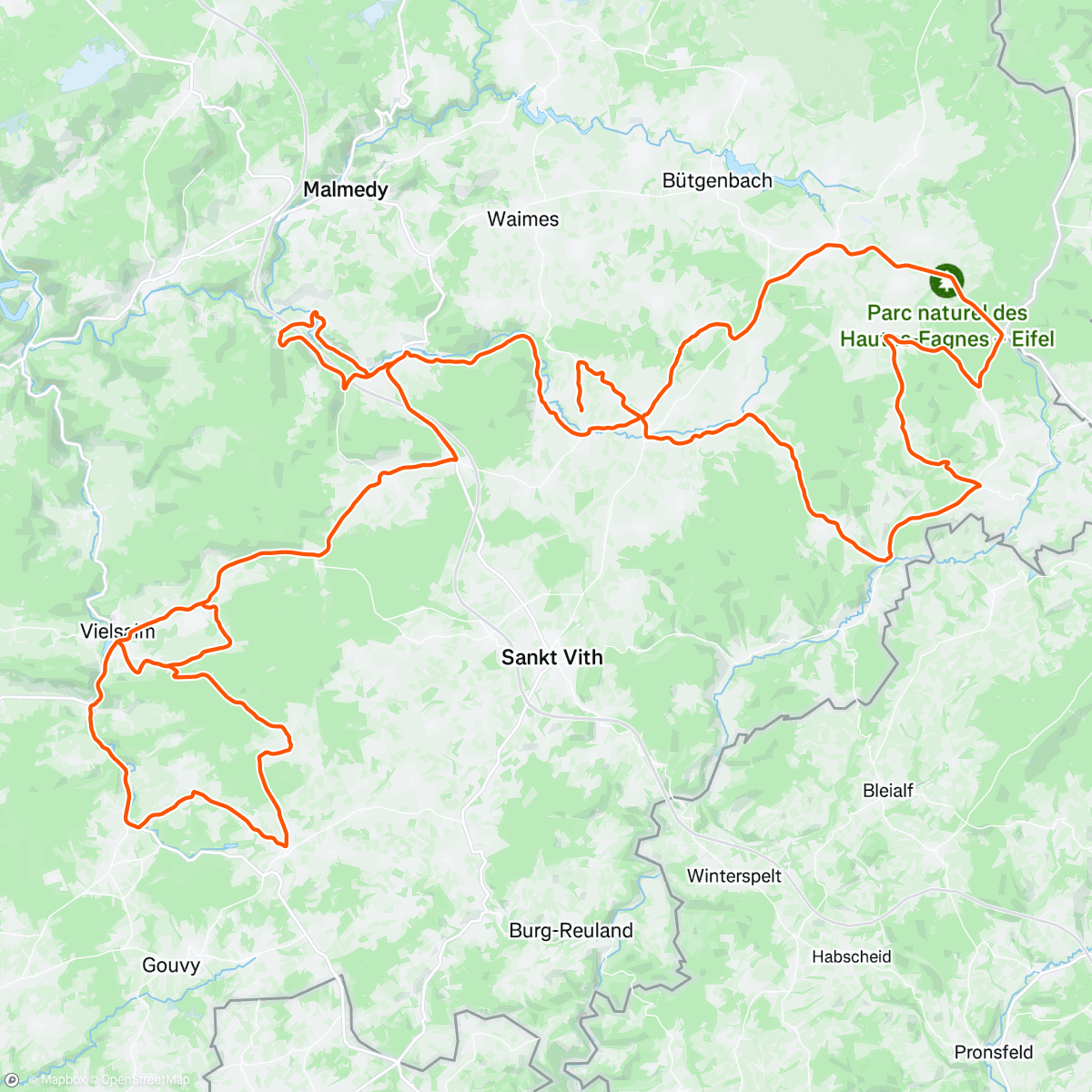 Map of the activity, Triptyque Ardennais dag 1 #1🥇