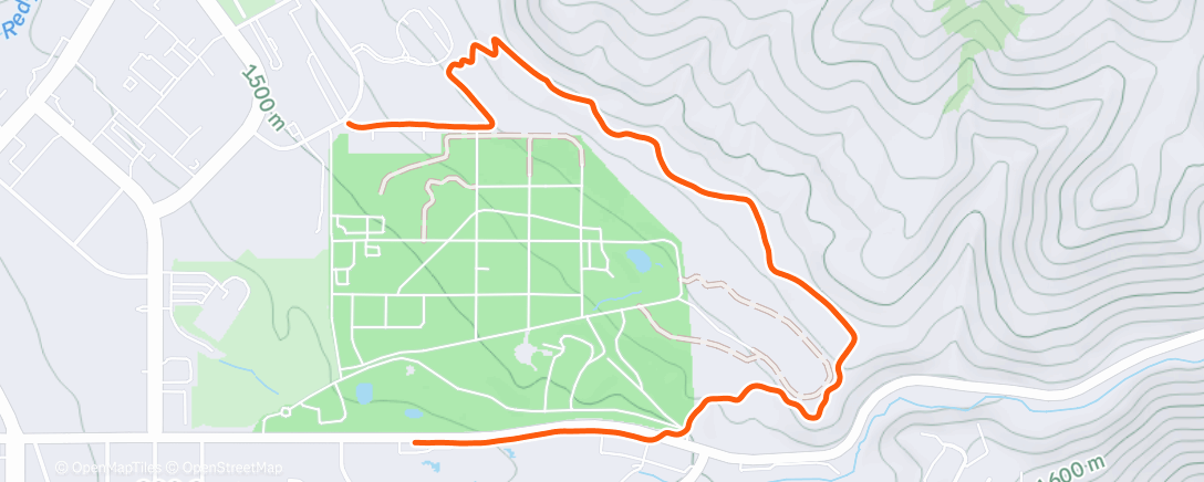 Карта физической активности (Afternoon Trail Run)