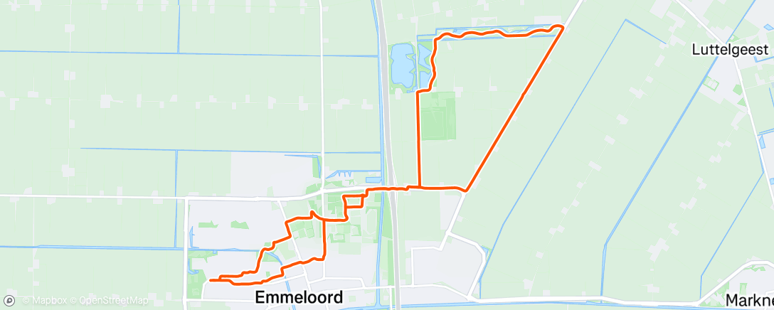 Map of the activity, Ochtendloop