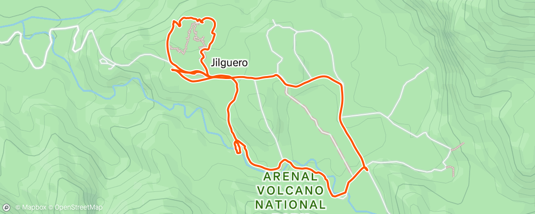 Map of the activity, Morning Hike