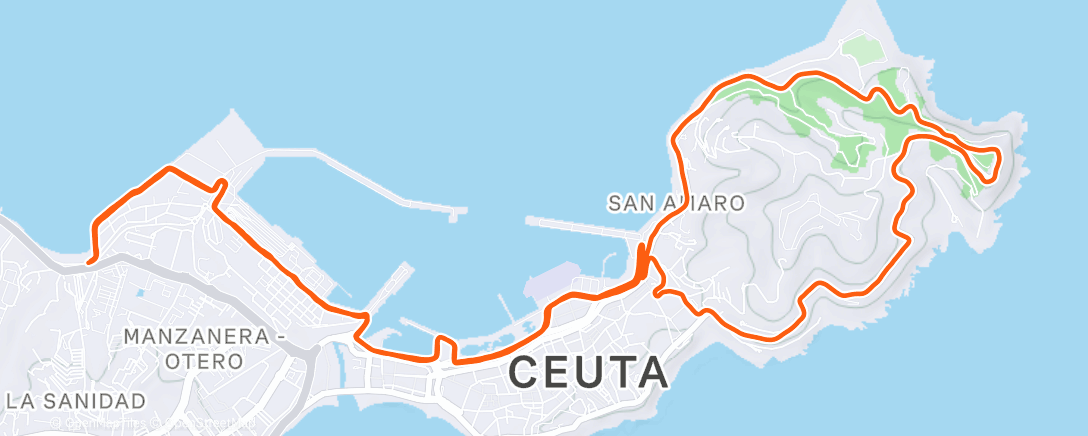 Карта физической активности (Carrera de mañana)