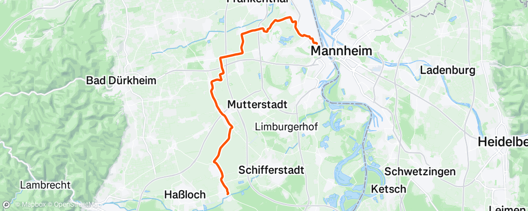 Map of the activity, Fahrt am Nachmittag