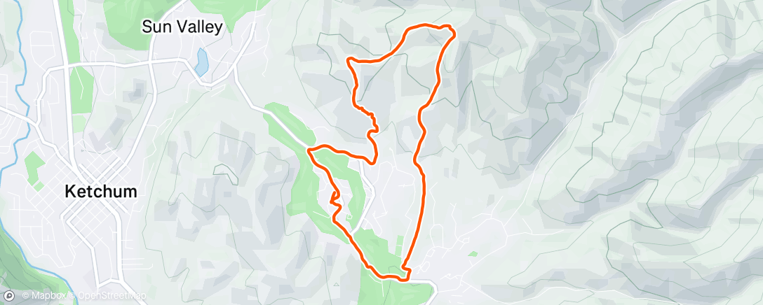 Map of the activity, Morning Trail Run